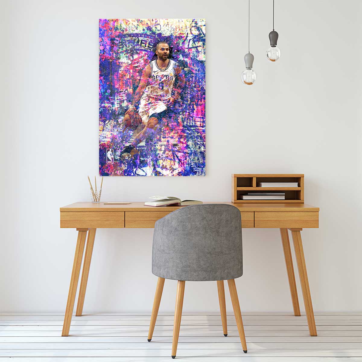 Tableau tony parker 09 tableau alu dibond, HEXOA