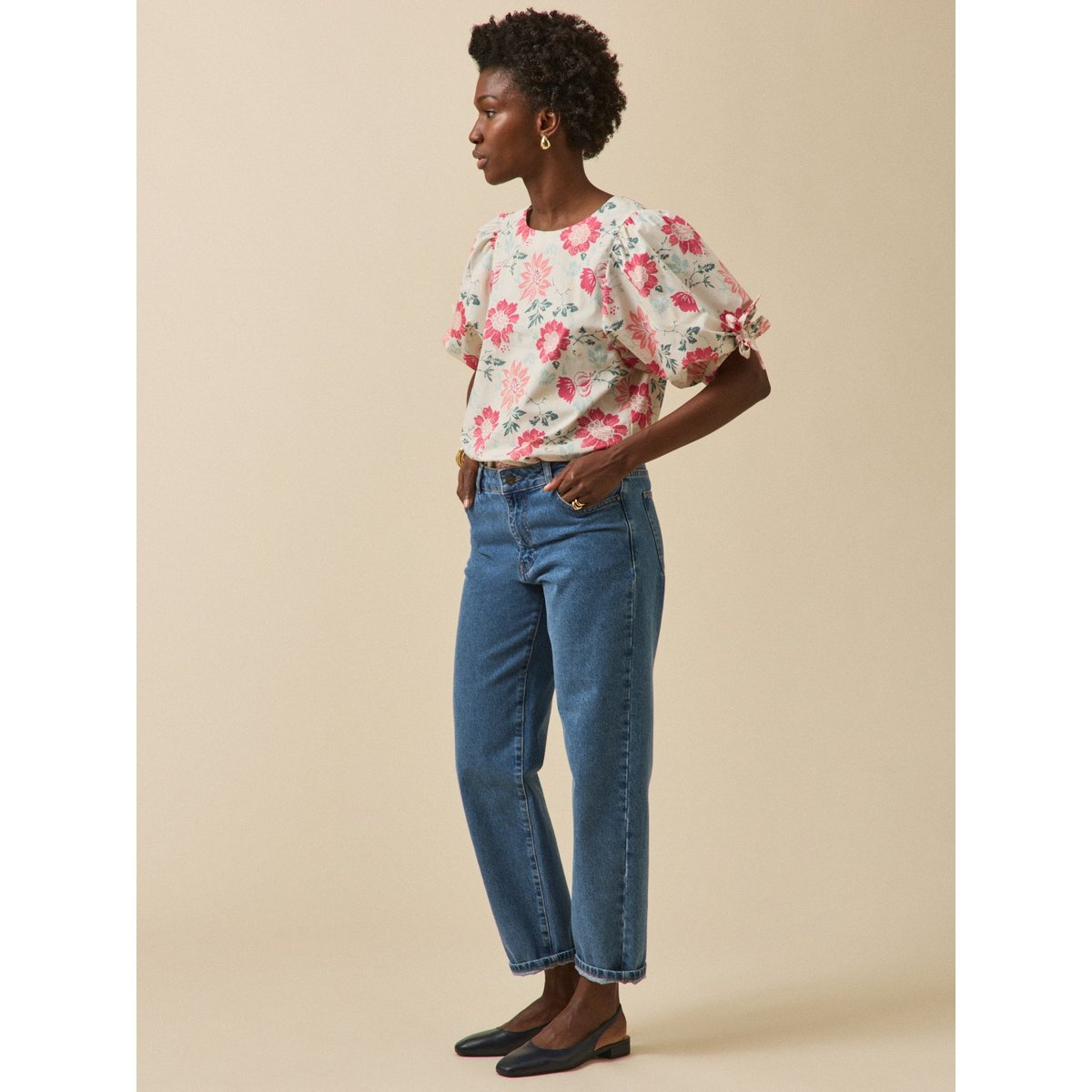 Top cérémonie imprimé Rosalia imprimé rosala, CYRILLUS