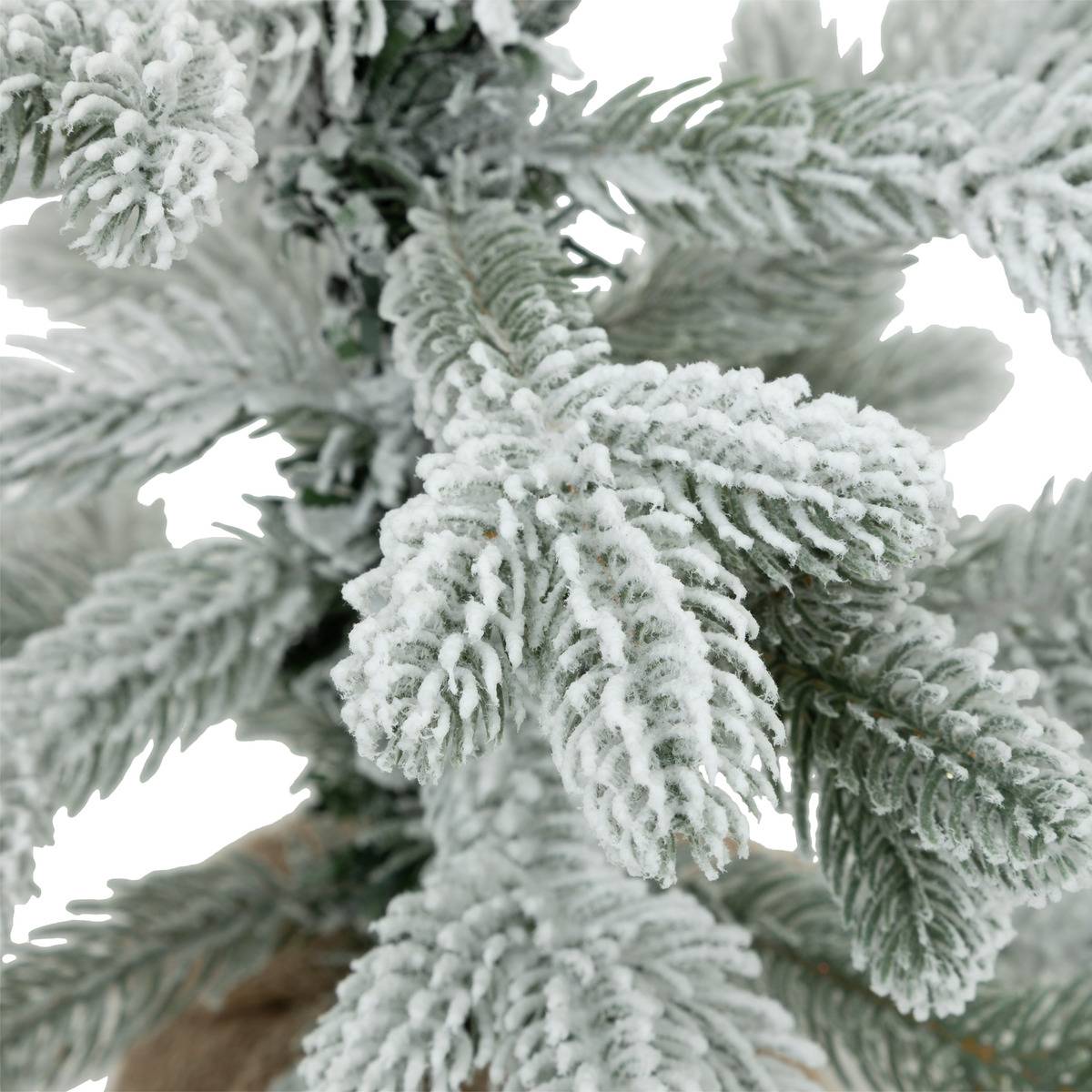 Sapin de table Mizza jute H40 cm blanc, FEERIC LIGHTS & CHRISTMAS