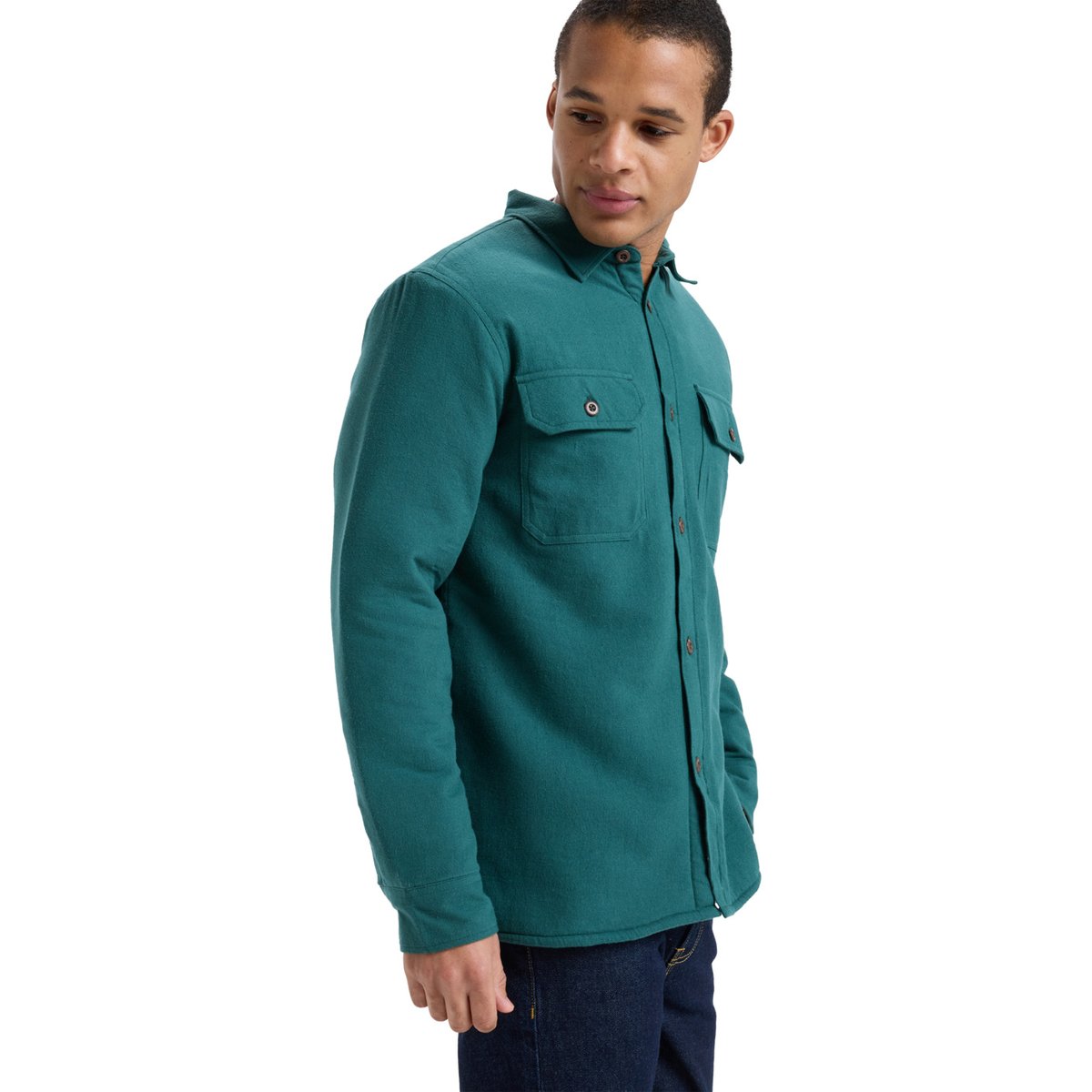 Surchemise manches longues HUSSON SHERPA vert trekking green, QUIKSILVER