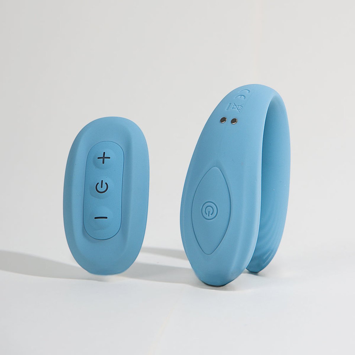 Vibromasseur pour couple Split télécommandé bleu, PASSAGE DU DESIR