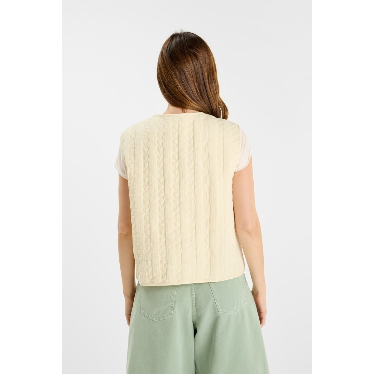Veste sans manches GUDRA vanilla, LE TEMPS DES CERISES