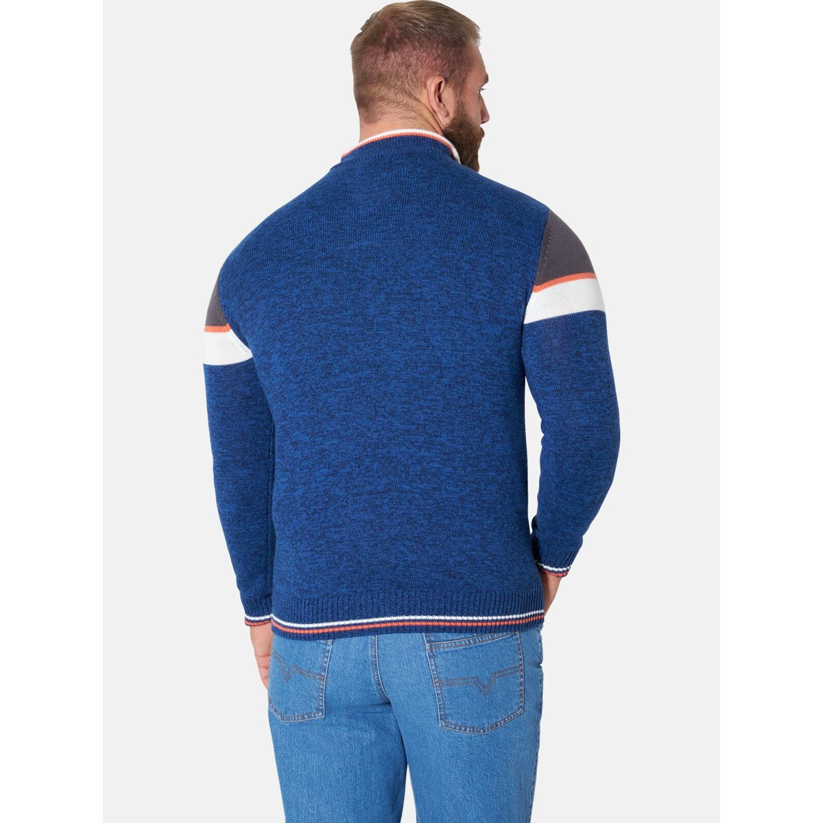 Pull BOTHI bleu foncé, JAN VANDERSTORM