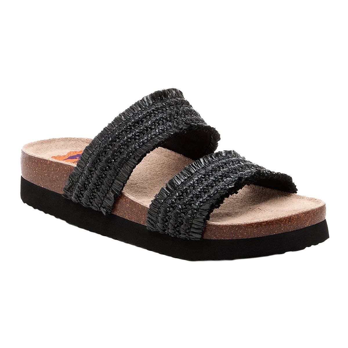 Tongs ARUBA RAFFIA noir, ROCKET DOG