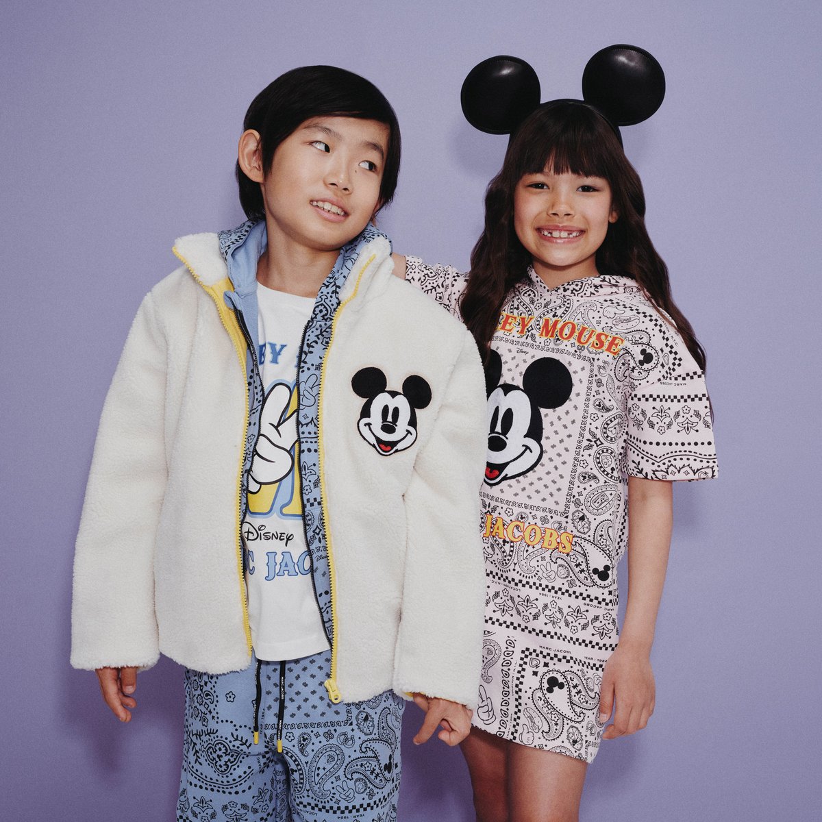 T-shirt en jersey de coton ivoire pastel, MARC JACOBS