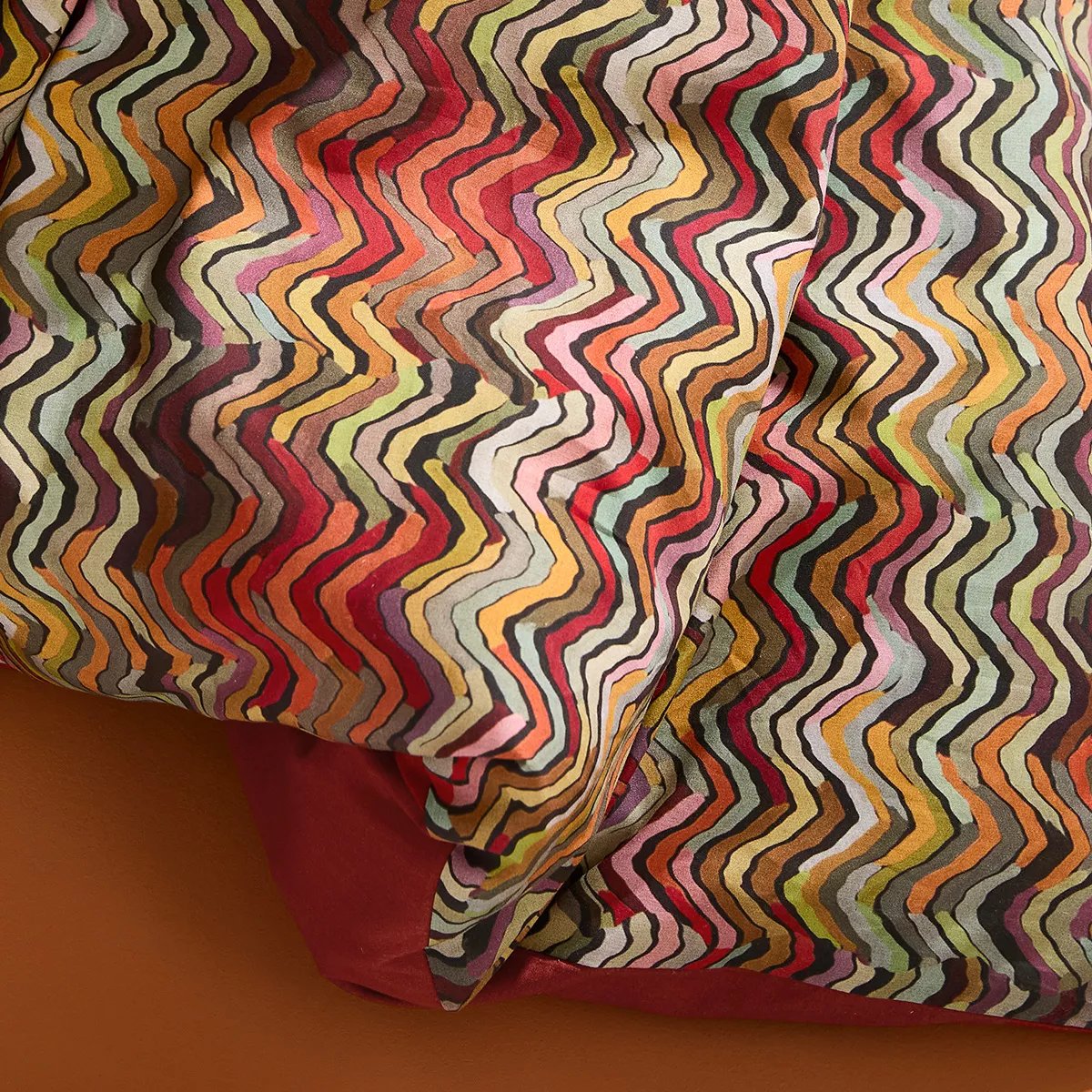 Parure de lit percale de coton WAVY pop, GARNIER THIEBAUT