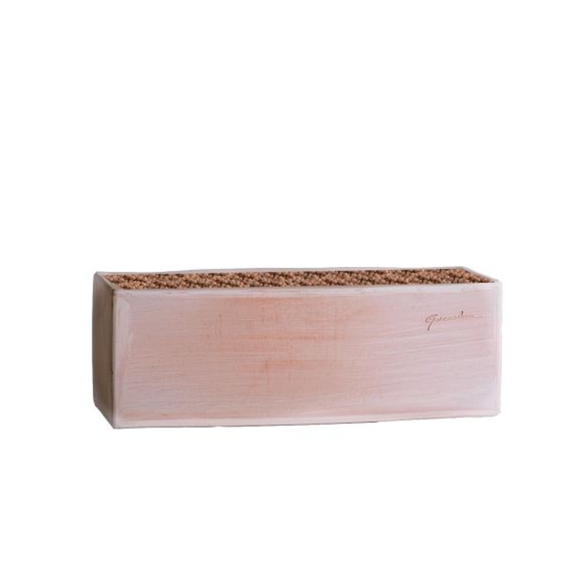 Jardinière haute contemporaine en terre cuite L 62 x l 26 x h 34 cm Terre cuite v002226, ARTIFICIELLES