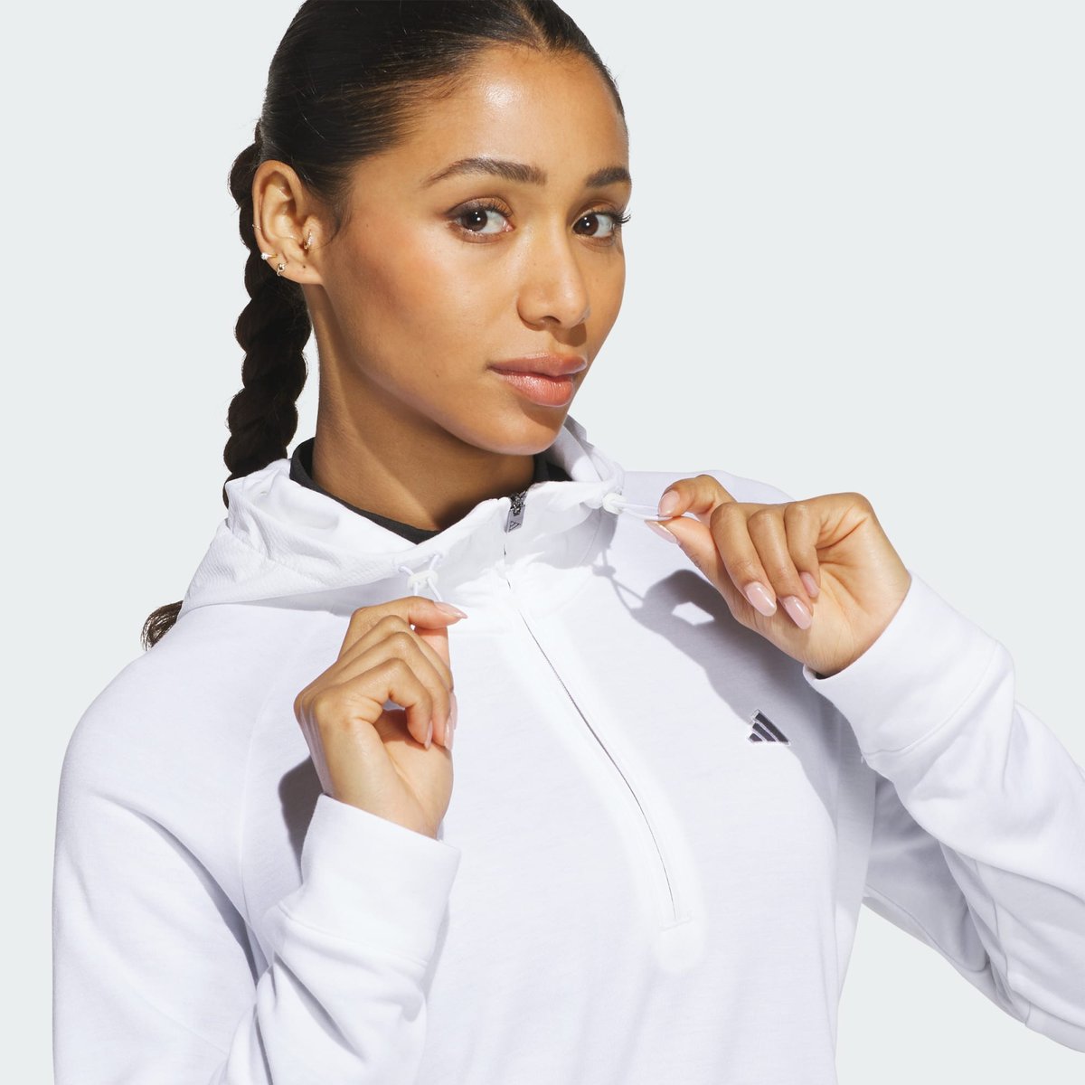Veste À Capuche Hybride Zip 1/4 Ultimate365+ Course Control Veste À Capuche Hybride Zip 1/4 Ultimate365+ Course Control white, adidas Performance