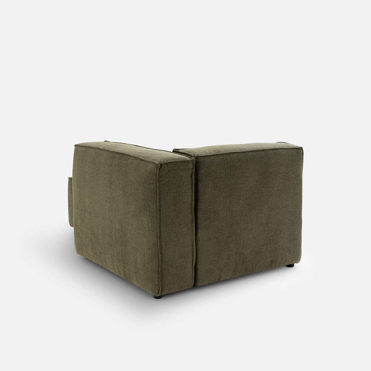Elément méridienne pour canapé modulable, en tissu texturé, SEVEN vert, LA REDOUTE INTERIEURS