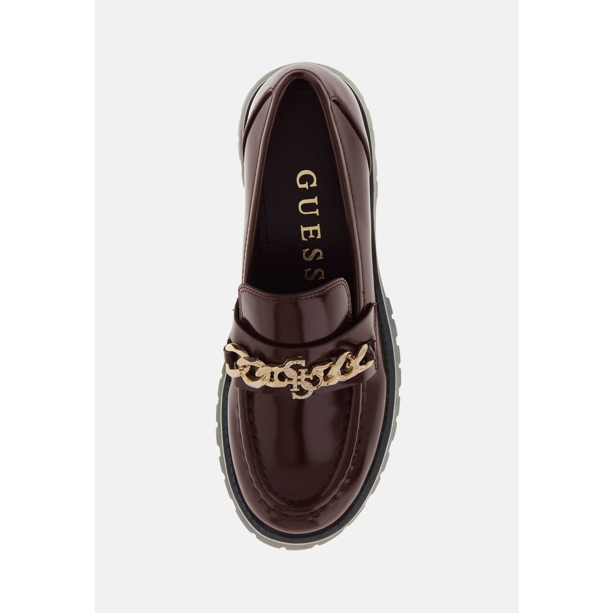 Mocassin À Chaîne Almer bordeaux, GUESS