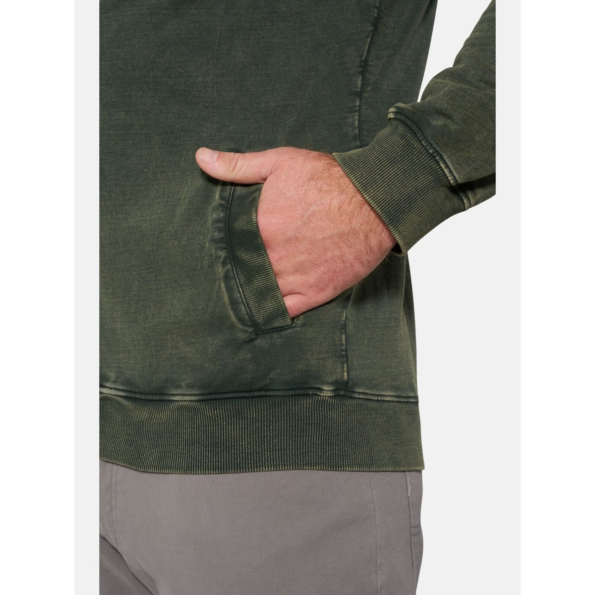 Veste en molleton BLANKUR olive, JAN VANDERSTORM