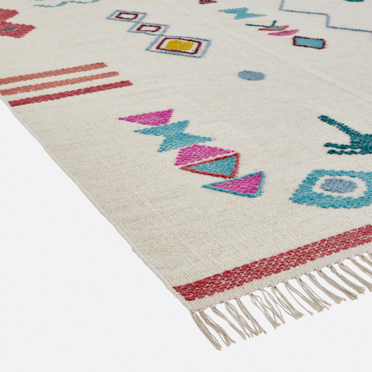 Imani Flat Woven Wool Rug multi-coloured, LA REDOUTE INTERIEURS