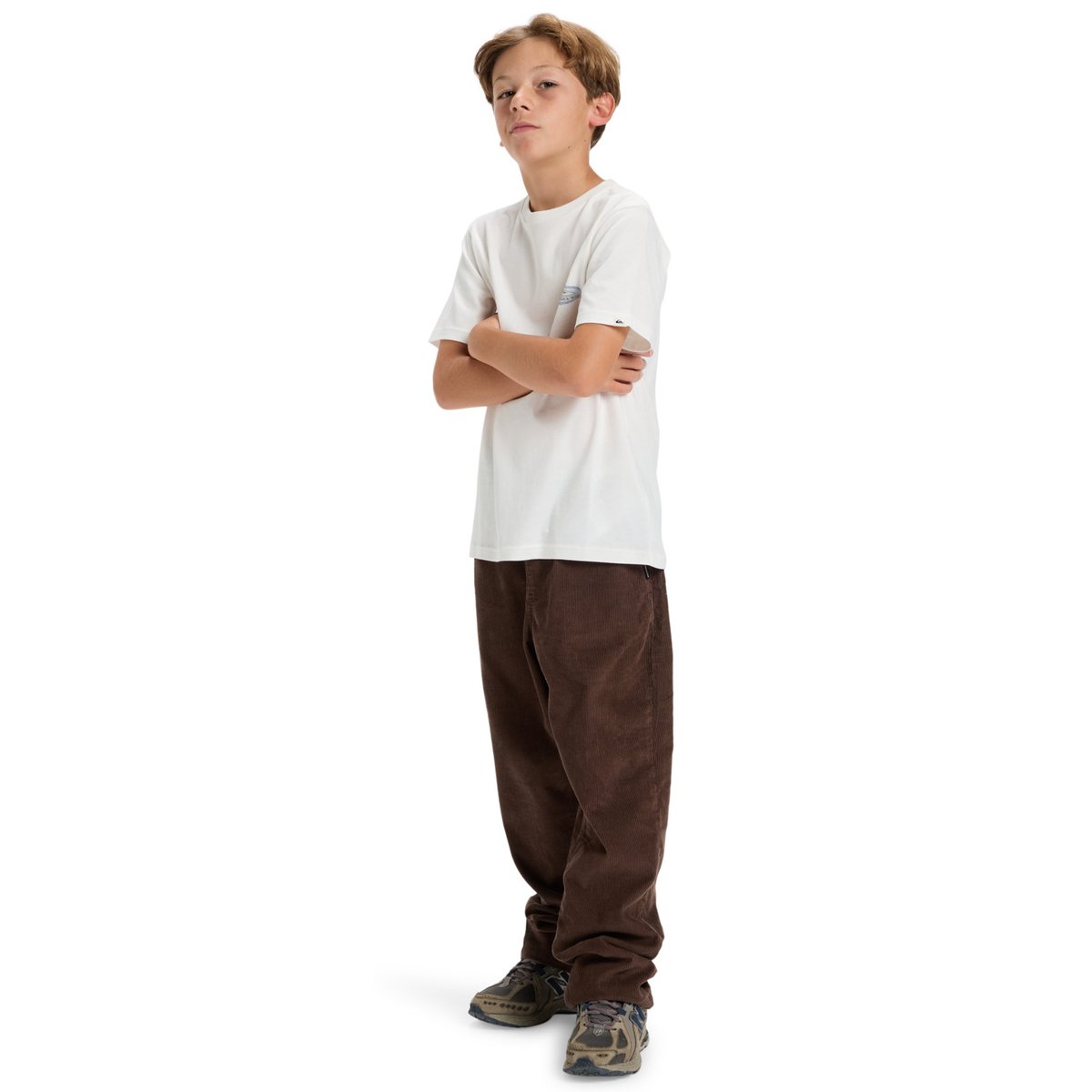 T-shirt à manches courtes EVO BORDER LINES blanc snow white, QUIKSILVER