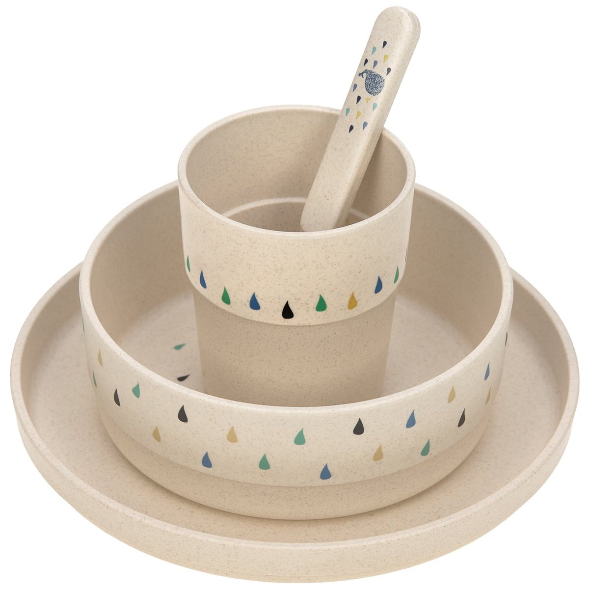 Coffret repas ecru, bleu, LASSIG