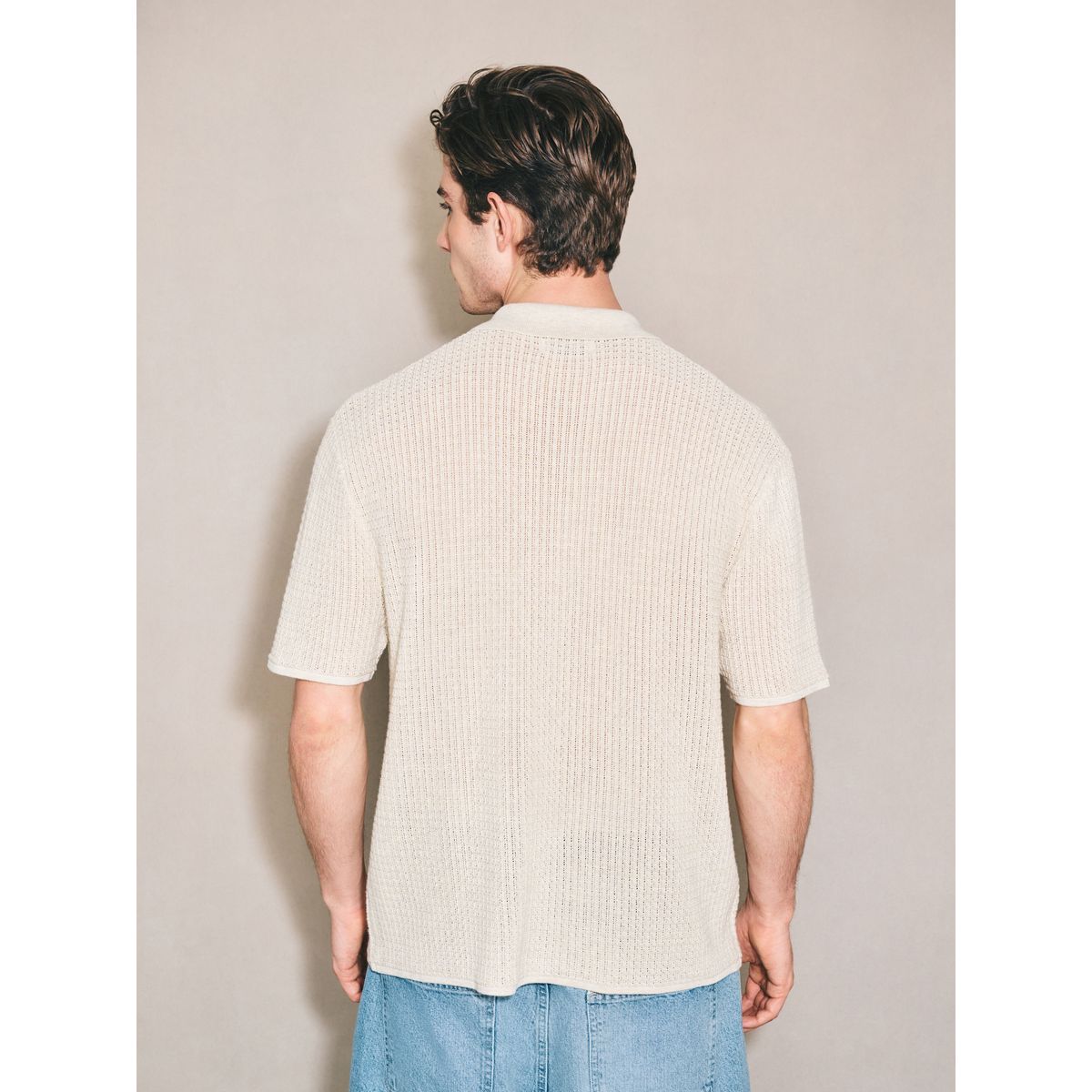 Chemise en pointelle et coton edit écru, NEXT