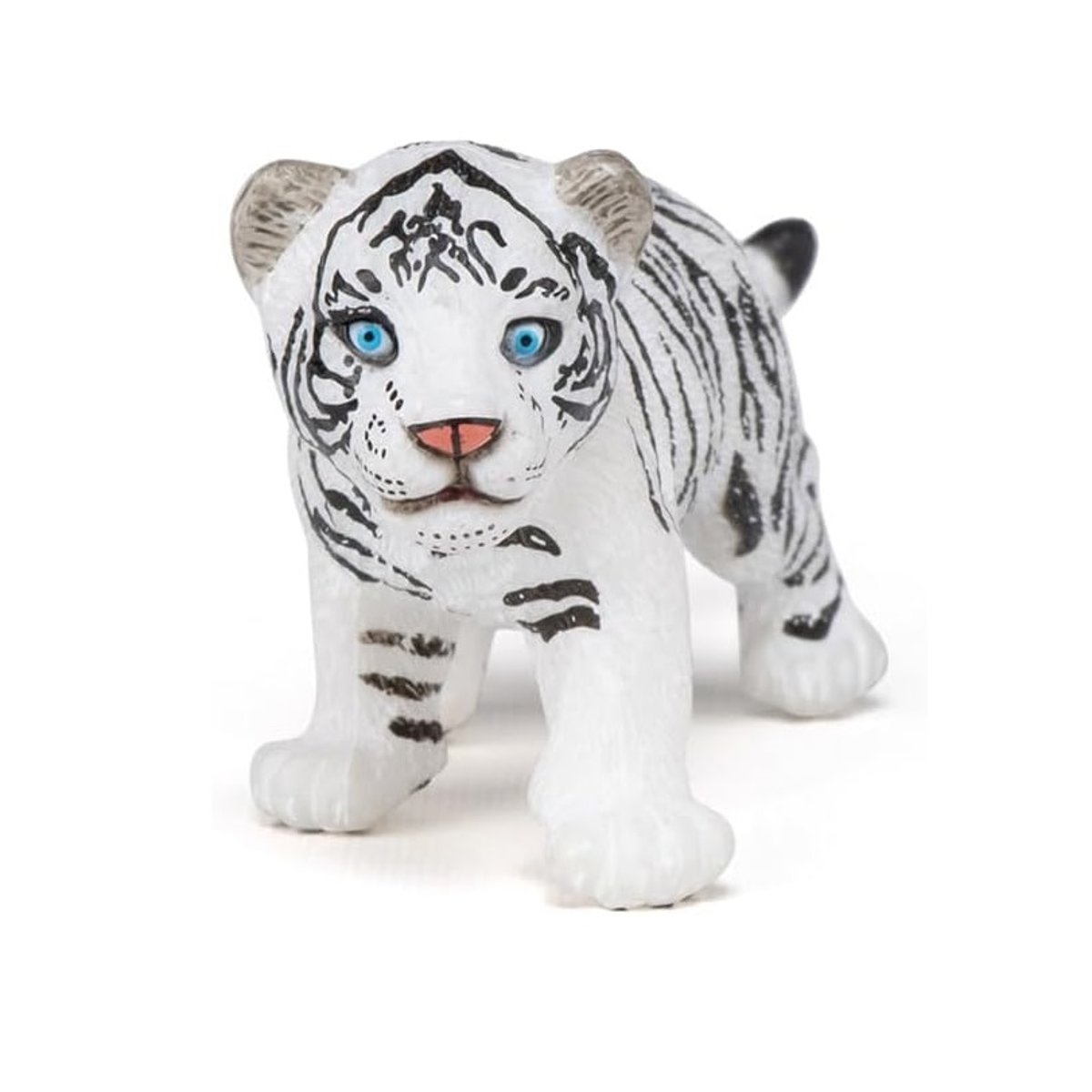 Figurine Bébé tigre blanc blanc, PAPO