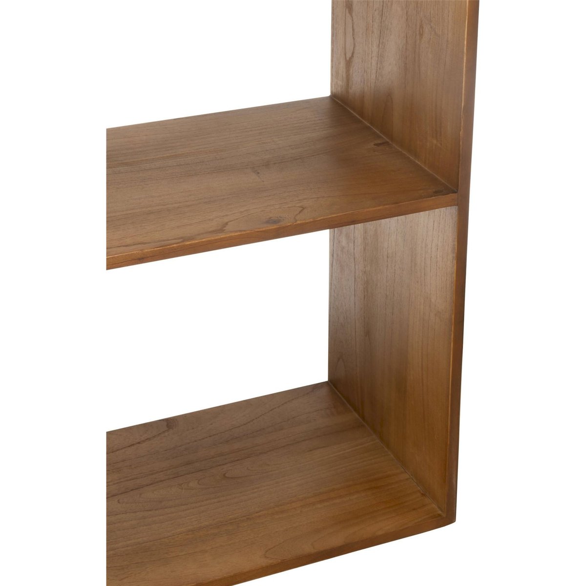 Étagère murale cube en bois, Lot de 2 marron bois, RECOLLECTION