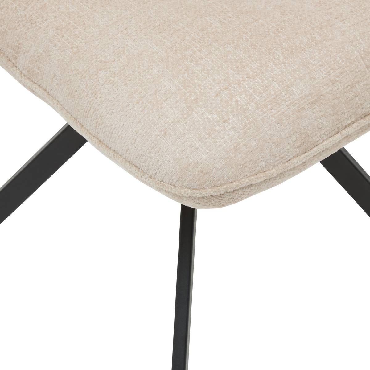 Chaise pivotante en acier GIRA beige, ATMOSPHERA