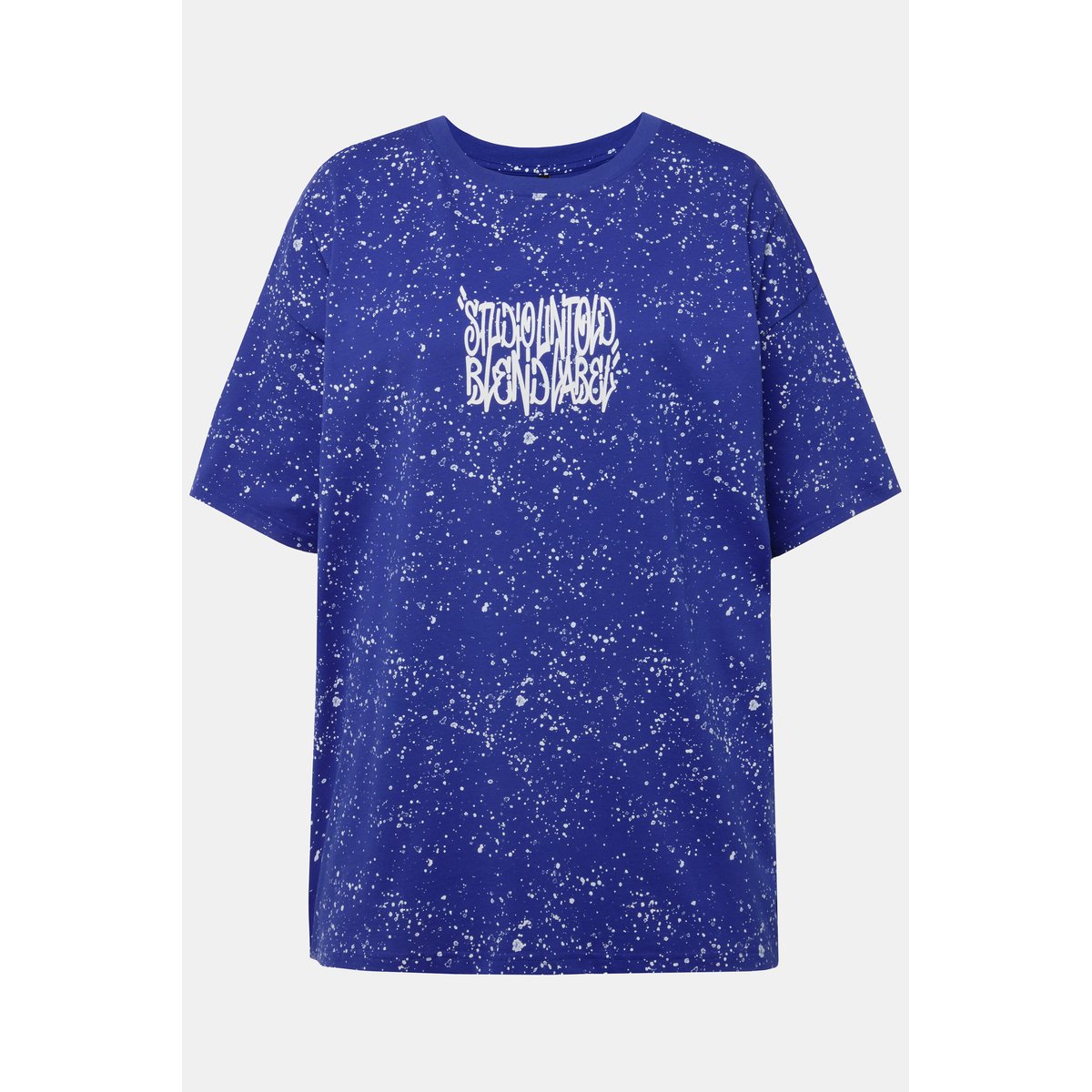 T-shirt oversized unisexe. Aspect moucheté bleu, STUDIO UNTOLD