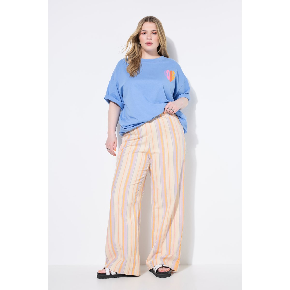 Pantalon rayé beige, STUDIO UNTOLD