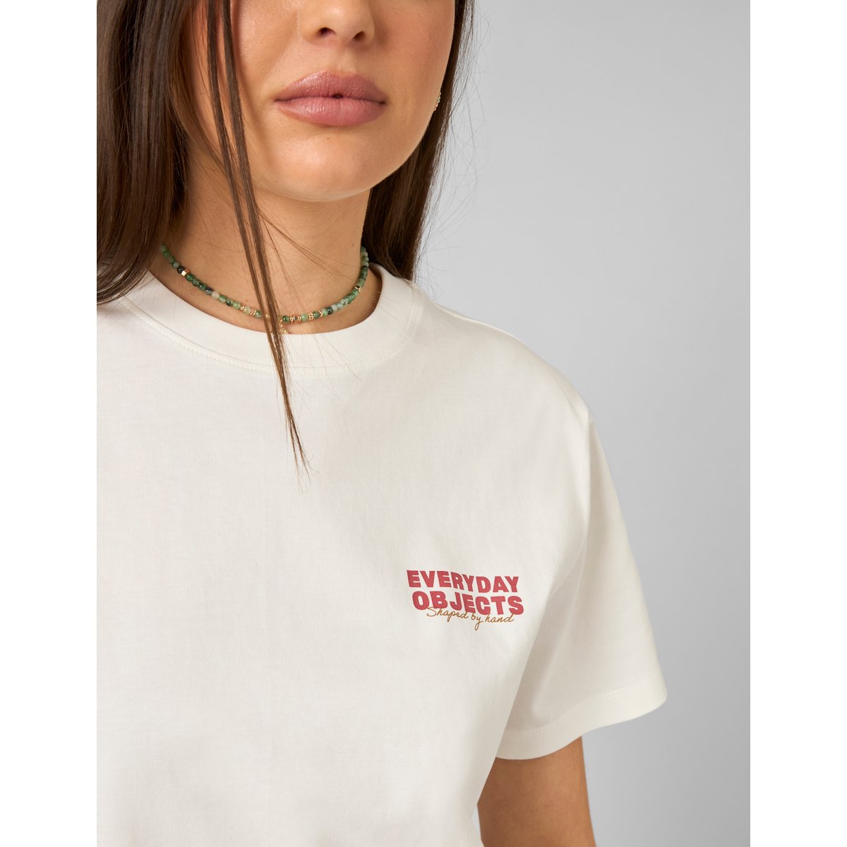 T-shirt imprimé devant / dos blanc écru, BZB