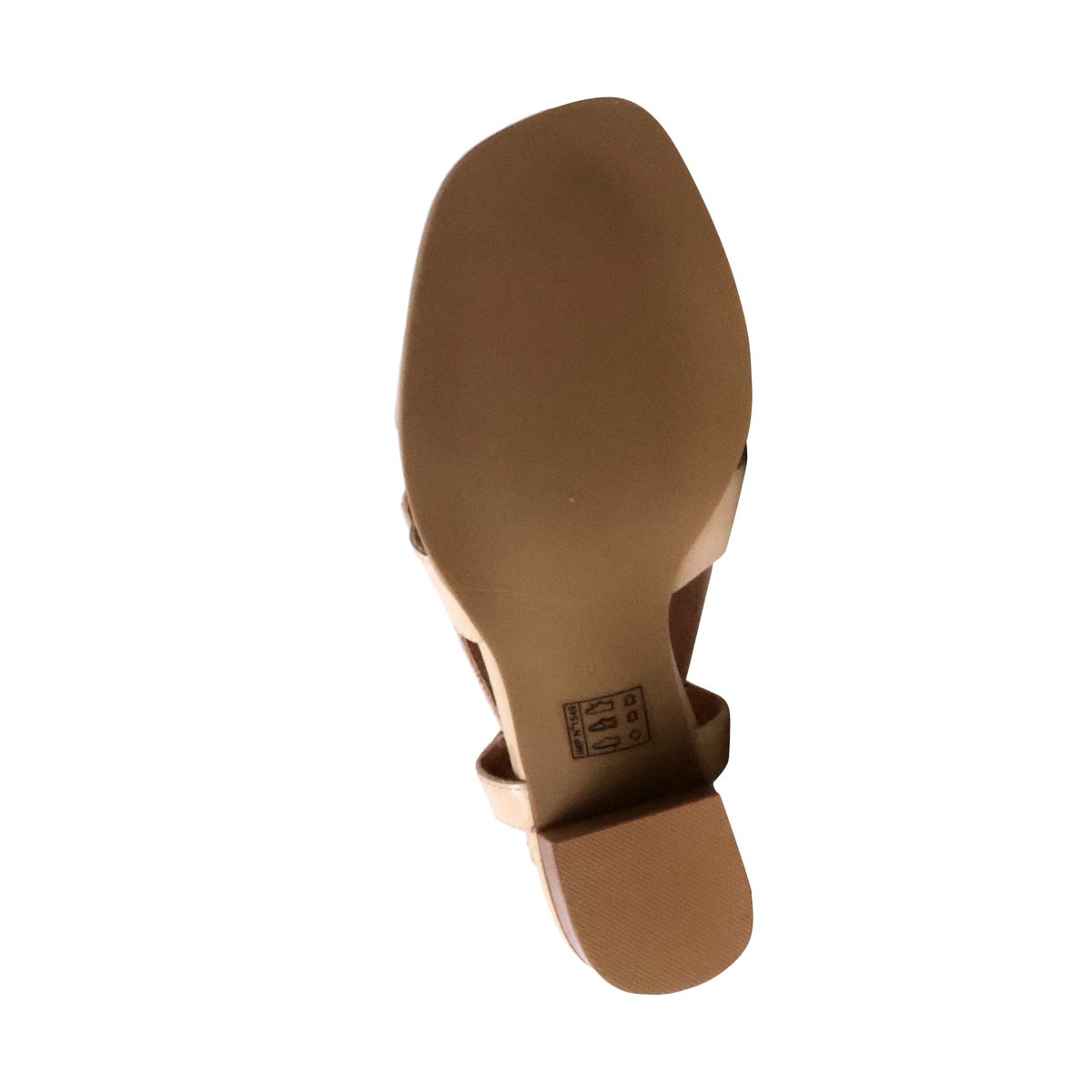 Sandales à Talon Cuir Hawa crème, EMILIE KARSTON