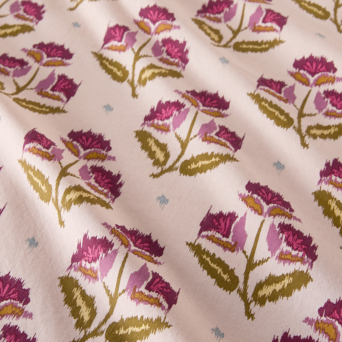 Fronha de almofada em algodão lavado, estampado com flores, ANTES estampado ikat, LA REDOUTE INTERIEURS