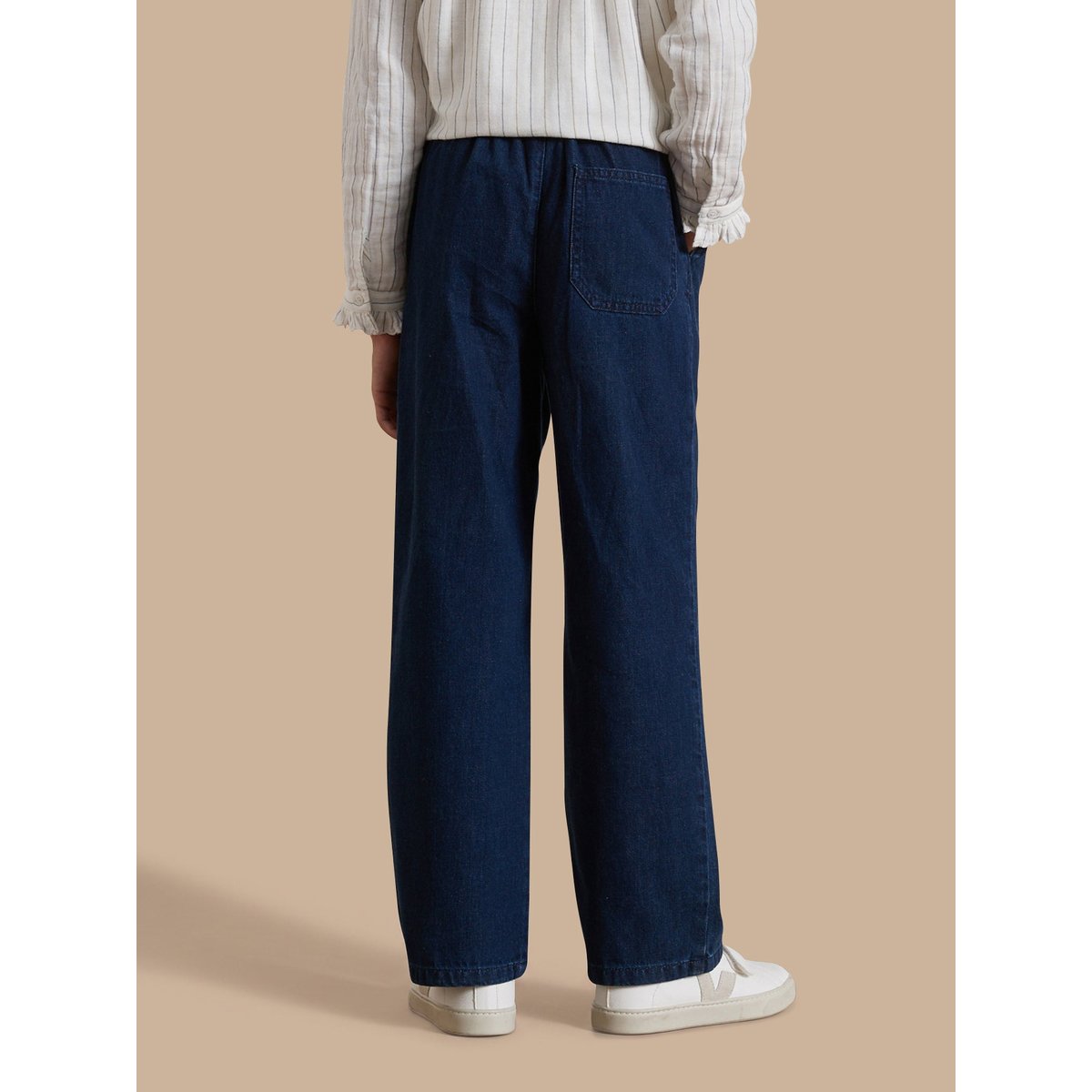 Pantalon large denim light denim brut, CYRILLUS