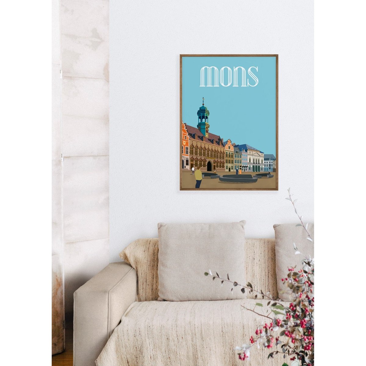 Affiche ville Mons blanc, L'AFFICHERIE