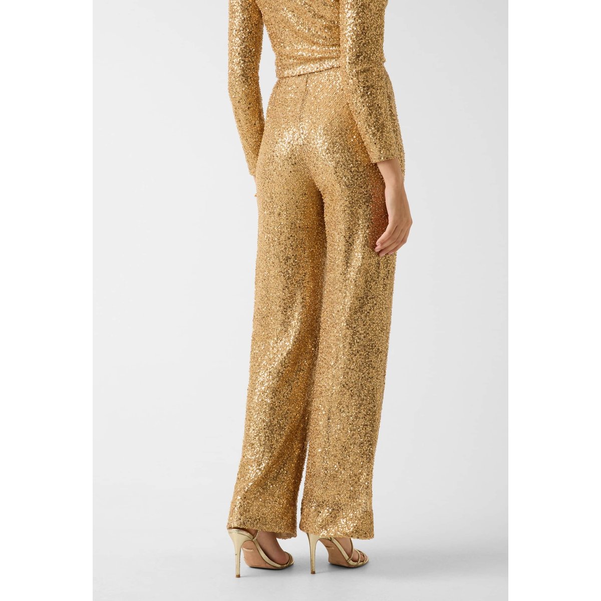Pantalon Flare À Sequins or multi, GUESS