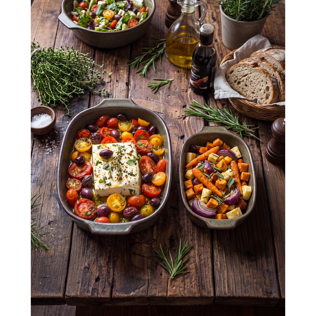 Plat à four en grès cérame COMPORTA olive minéral, BAZAR BIZAR