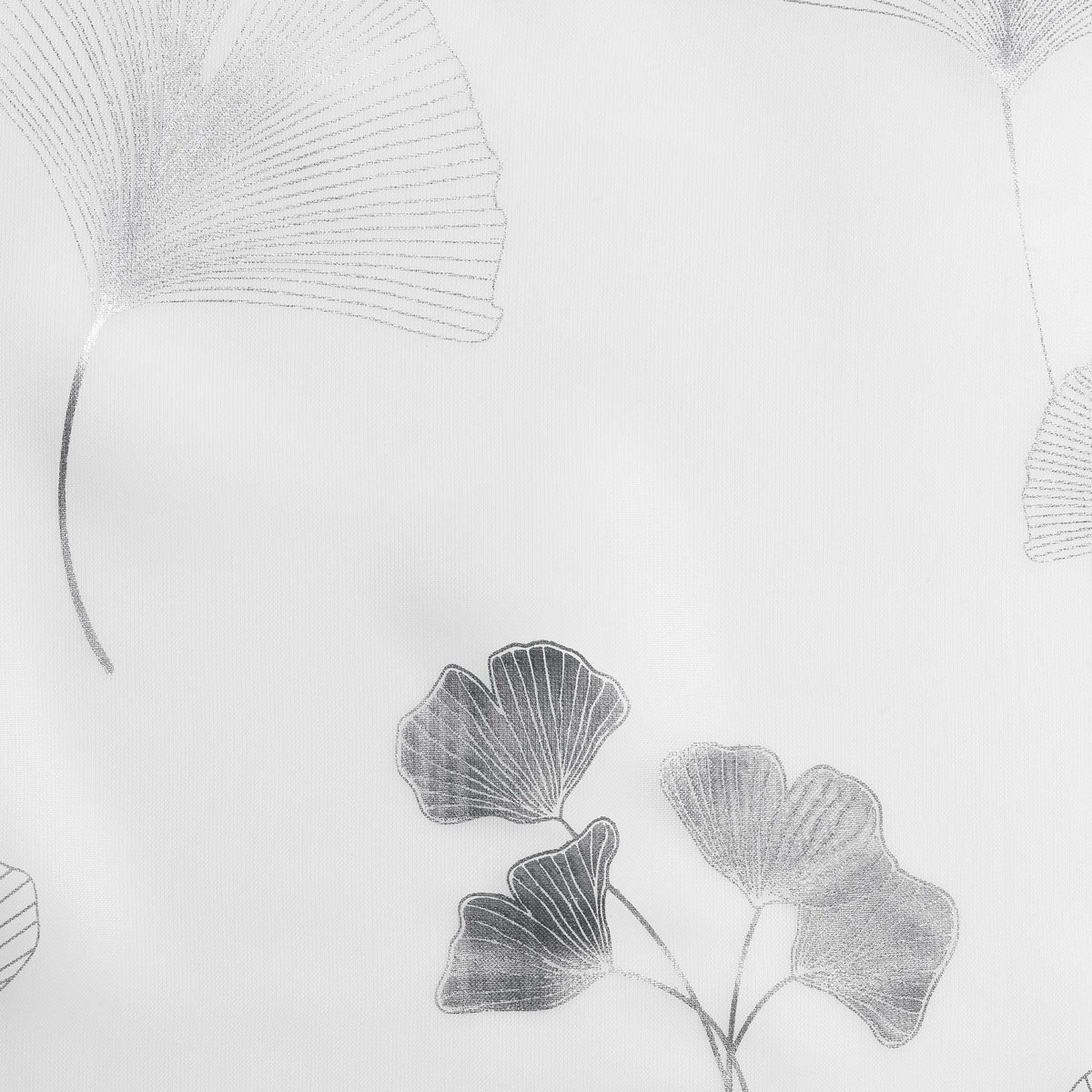 Panneau a oeillets rideau voile 140 X 240 cm Bloomy blanc argent blanc, EDEN