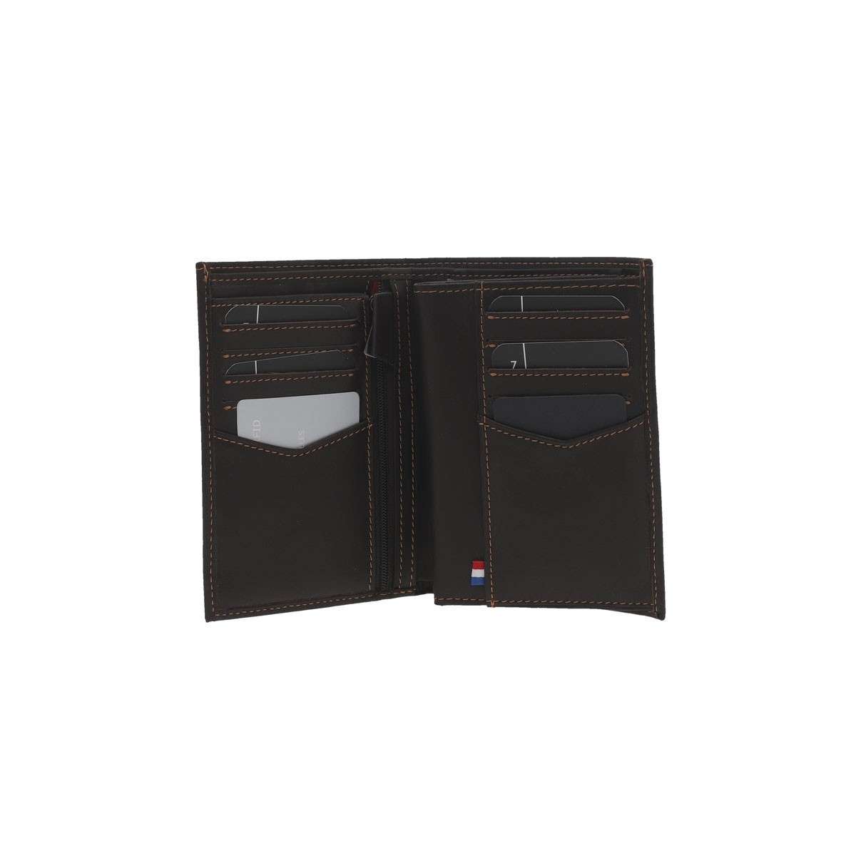 Portefeuille cuir marron, WYLSON