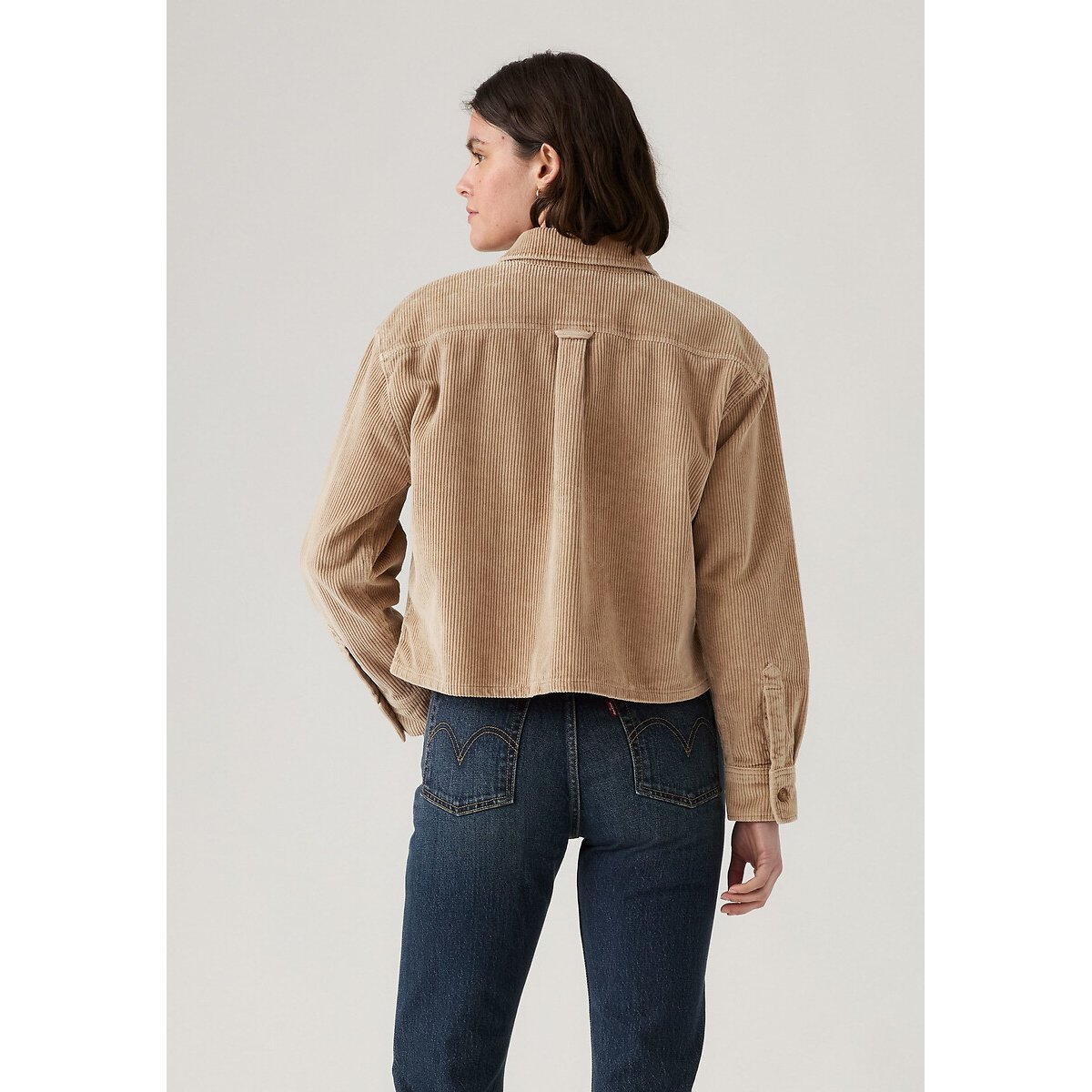 Veste courte col chemise beige, LEVI'S