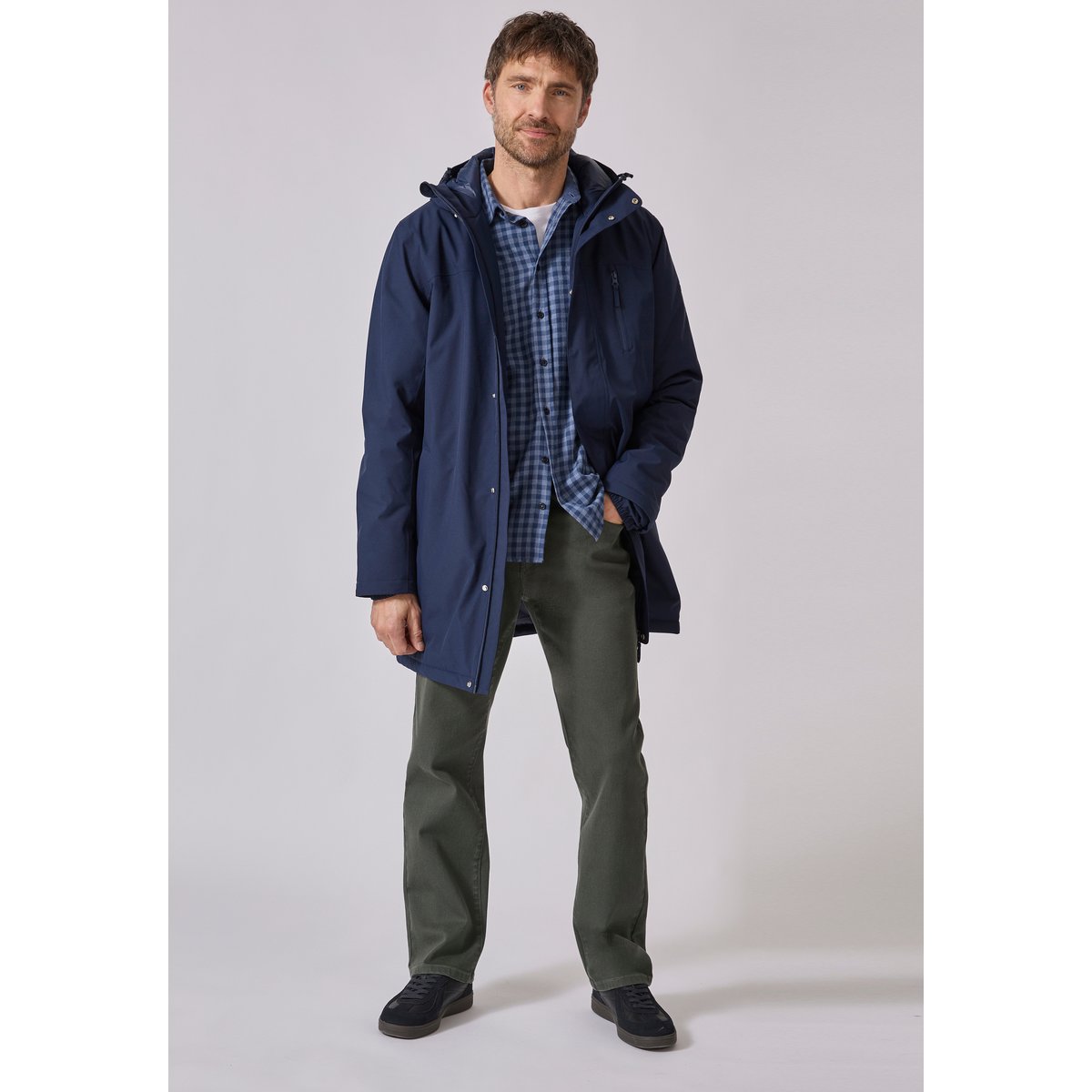 Parka RainProtect Thermolactyl bleu marine, DAMART