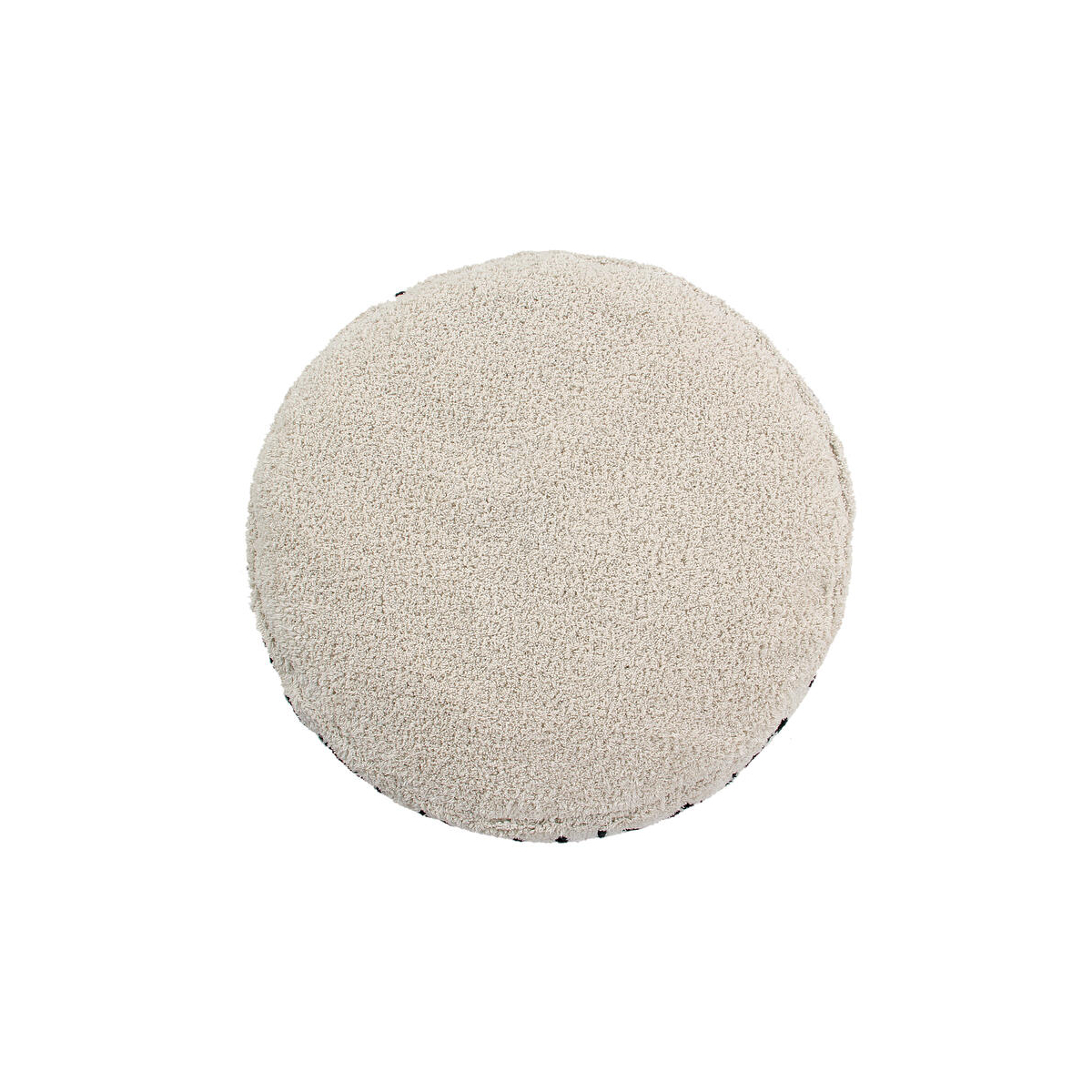 Pouf ABC naturel, noir, LORENA CANALS