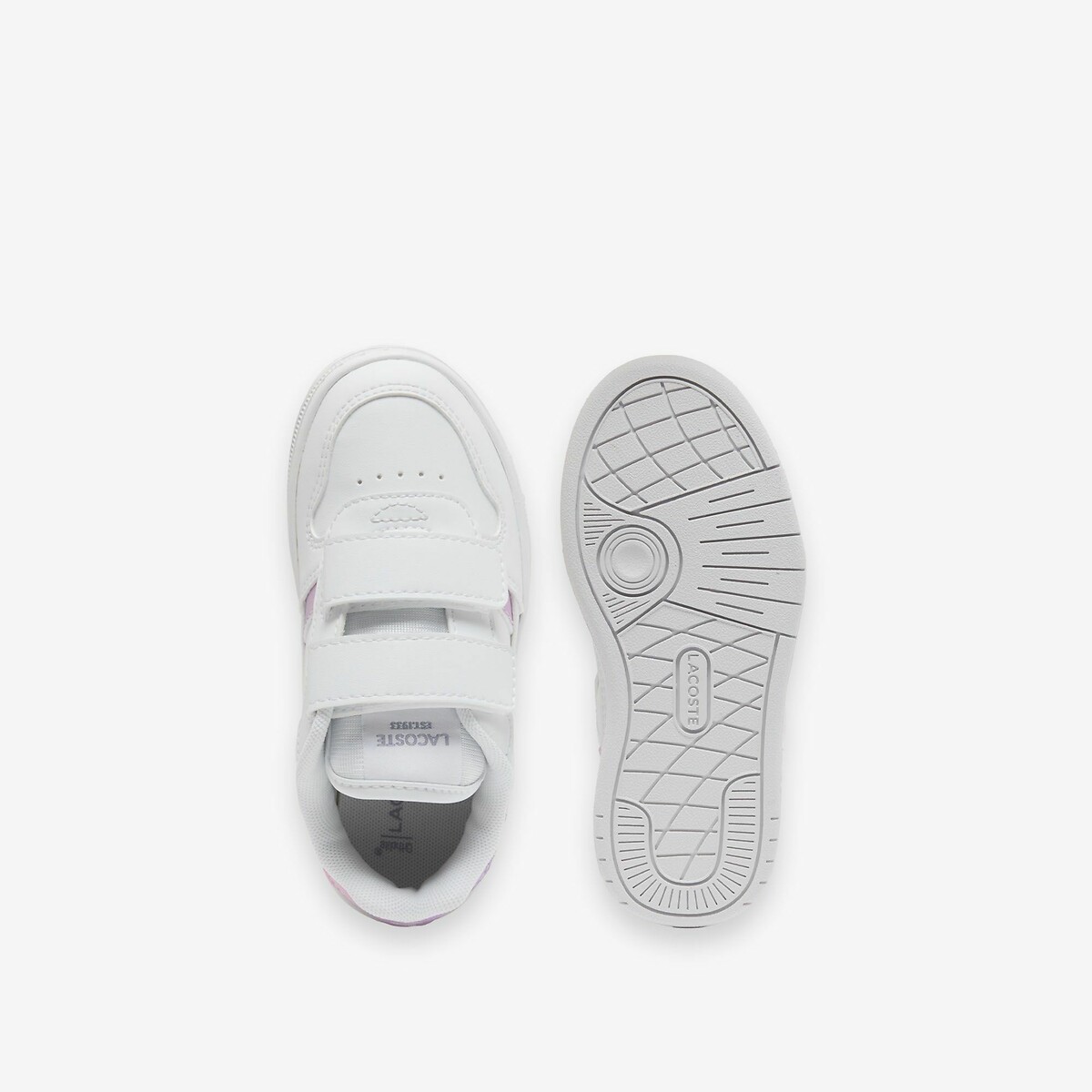 Kids T-Clip Set Trainers white/pink, LACOSTE