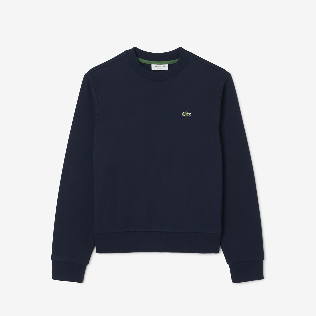 Sweatshirt relaxed fit col rond molleton bleu-166, LACOSTE