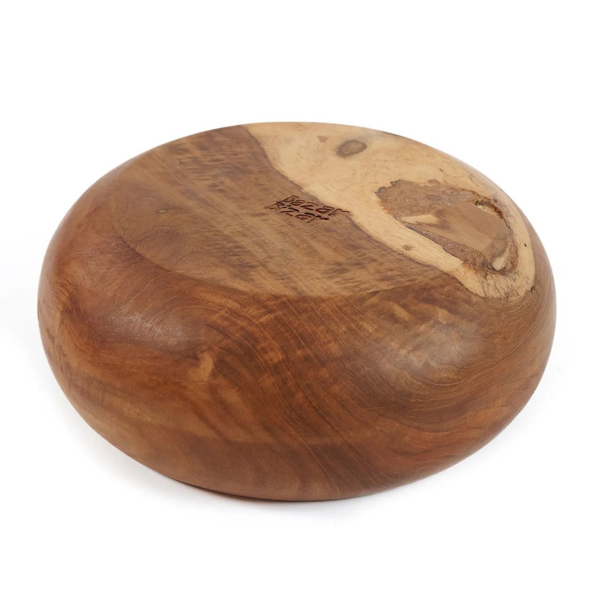Coupe à fruits en bois de teck TEAK ROOT beige, BAZAR BIZAR