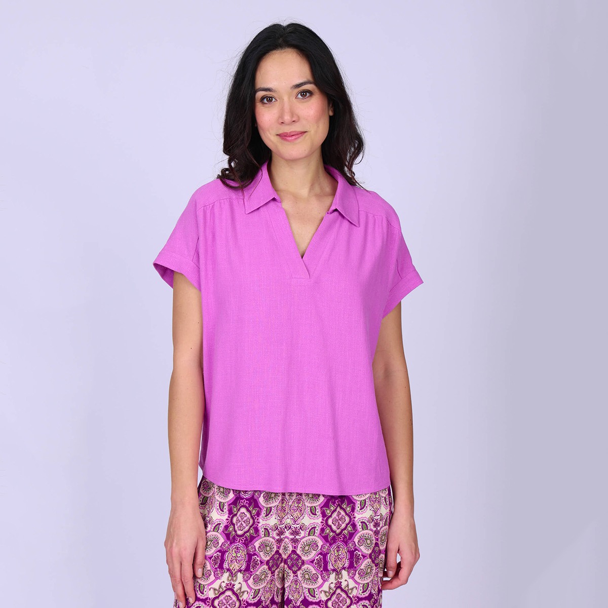 Top ample parme, MISE AU GREEN