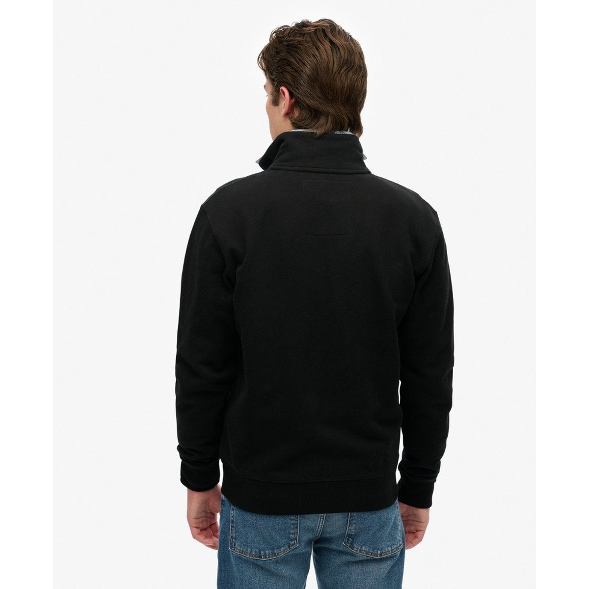 Veste de survêtement à logo Essential noir, SUPERDRY