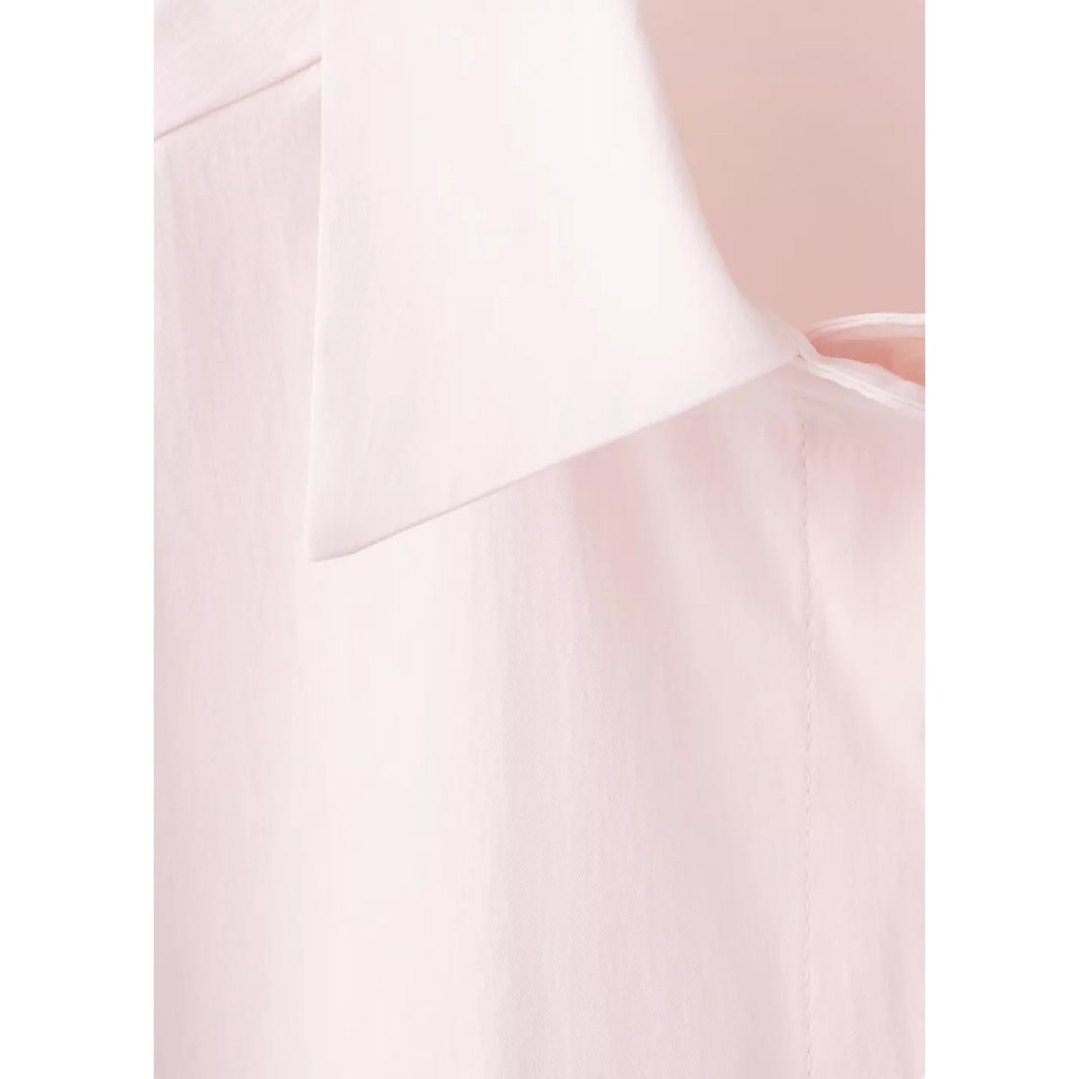 Chemise coton boutons dissimulés rose, MANGO