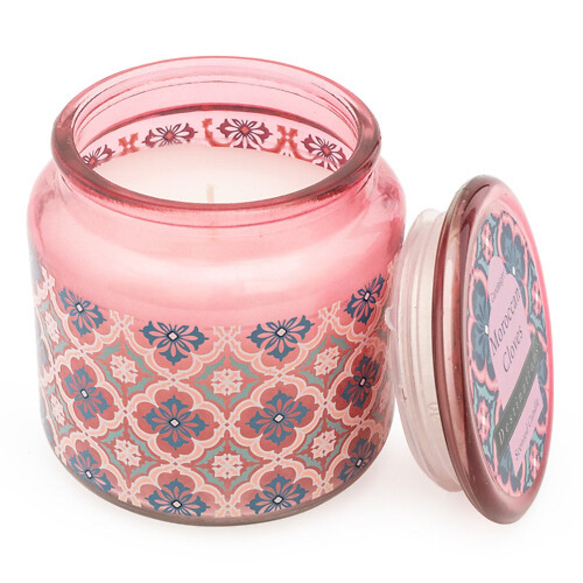 Moroccan Cloves Jar Candle pink, SO'HOME