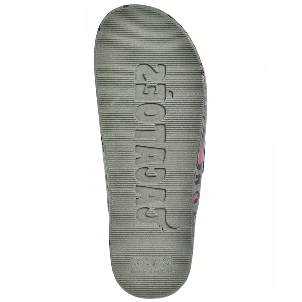 Sandales plates Enfant AMAZONIA kaki foncé, CACATOES