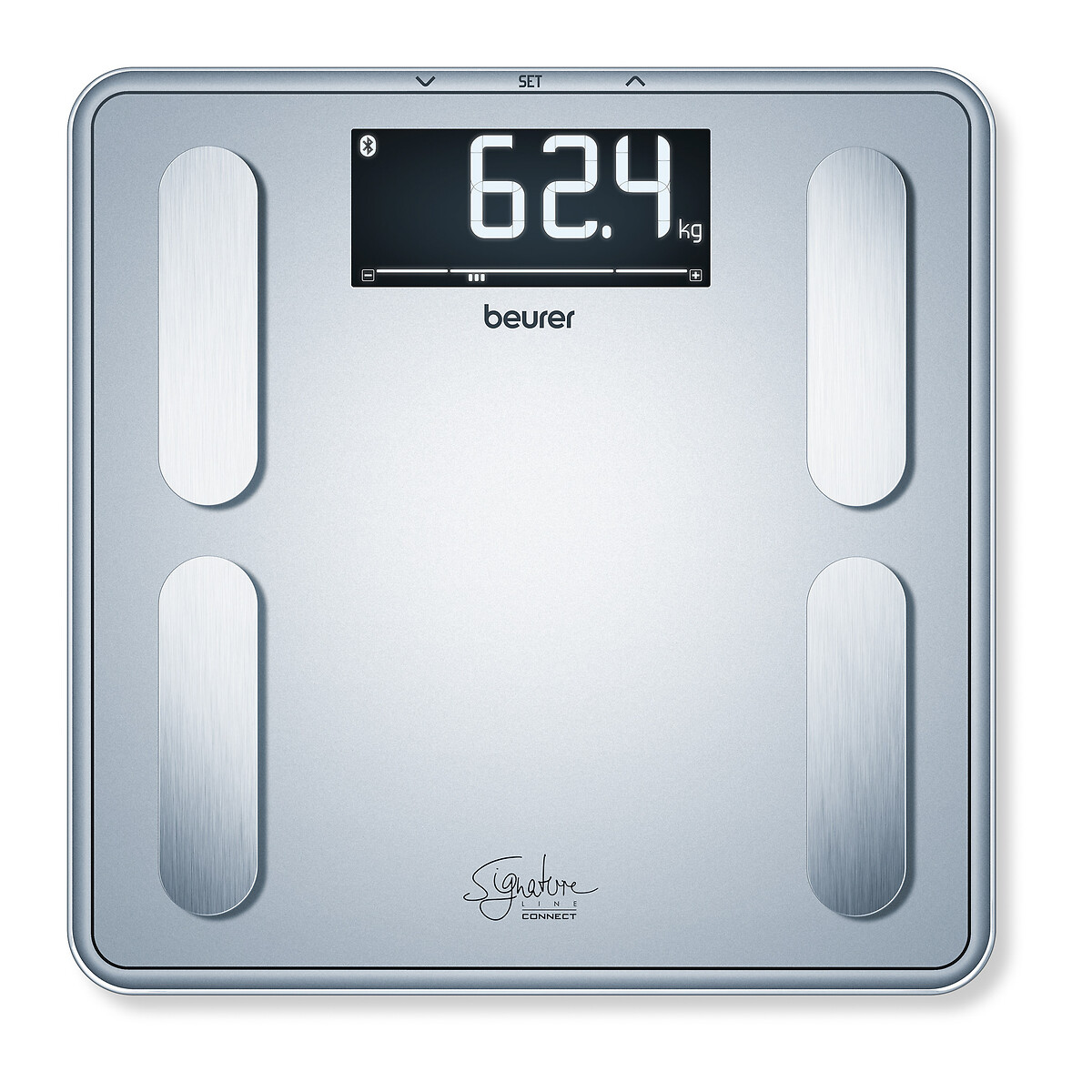 Pèse-personne impédancemètre BF405 Signature Line gris, BEURER