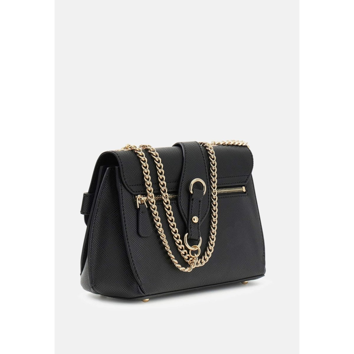 Serenova Saffiano Sac Bandoulière noir, GUESS