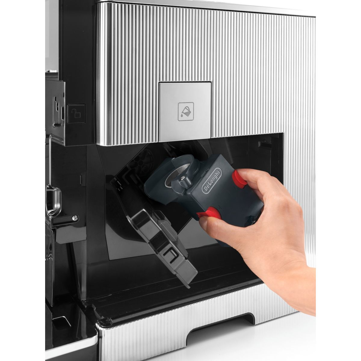 Expresso Broyeur Maestosa EPAM960.75.GLM connecté inox noir, DELONGHI