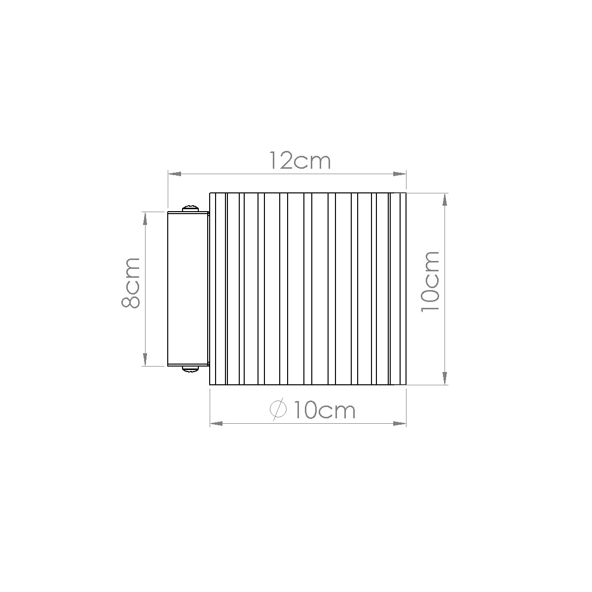 Applique Aluminium Beige G9 1 Aura beige, EDEN