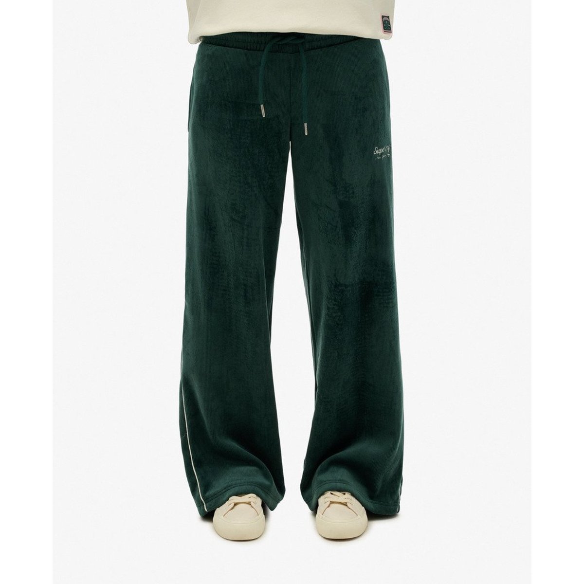 Pantalon de survêtement en velours Country Club vert émail, SUPERDRY