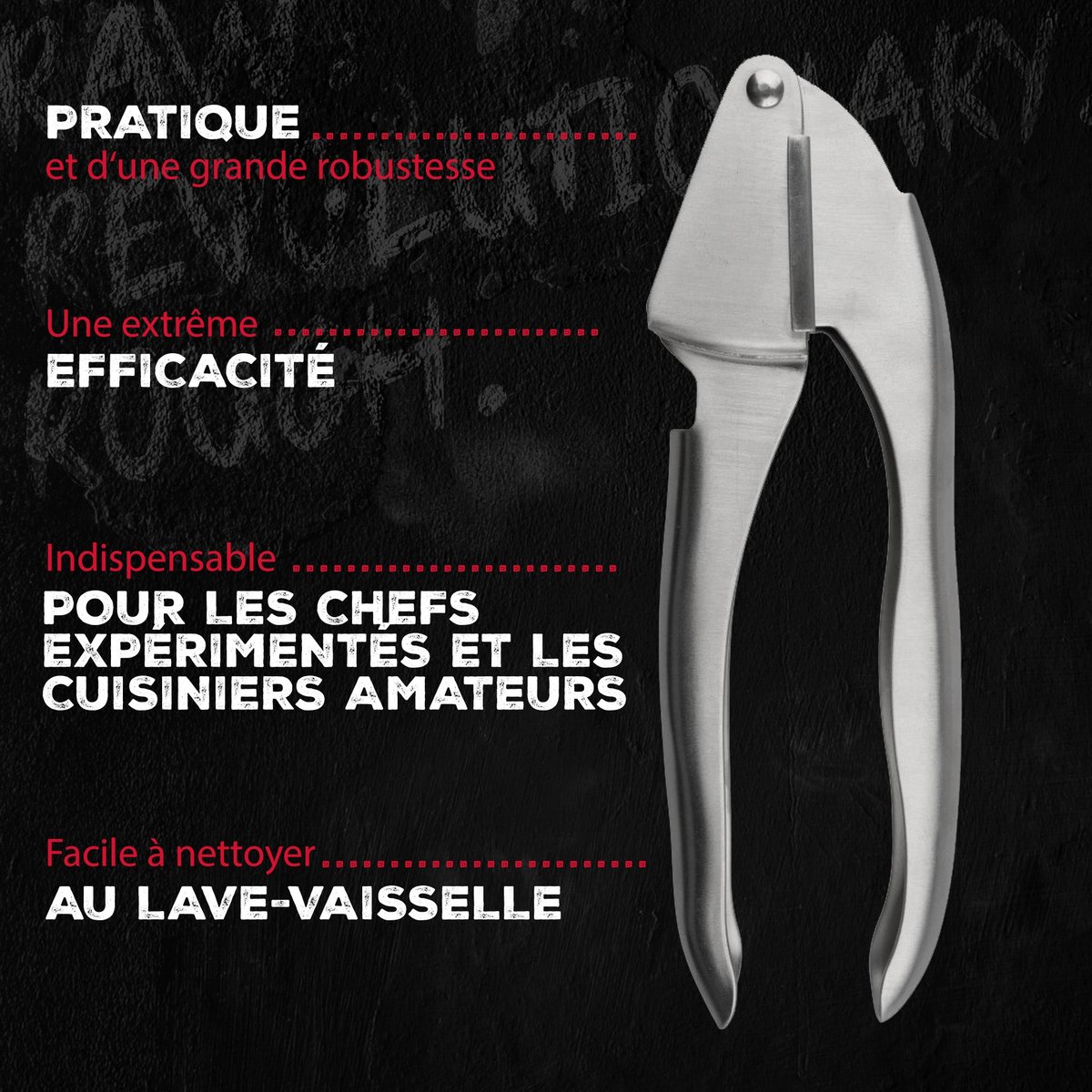Presse ail HOME gris, FM PROFESSIONAL